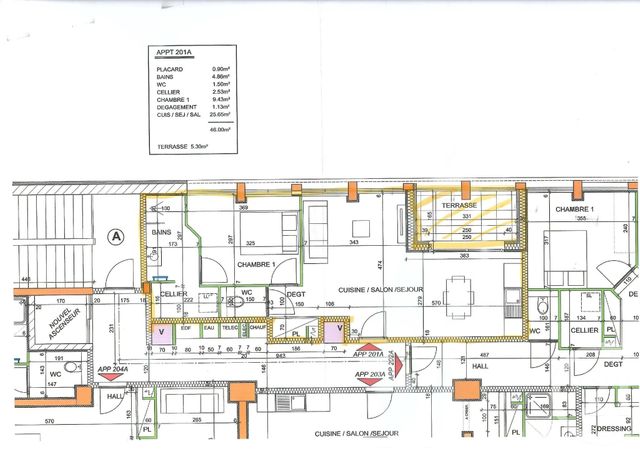 Appartement F2 à louer - 2 pièces - 46.0 m2 - MONTBELIARD - 25 - FRANCHE-COMTE - Century 21 Les Portes De L'Est